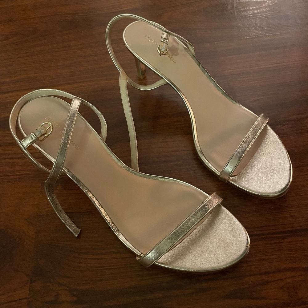 Light Gold Strappy Sandals